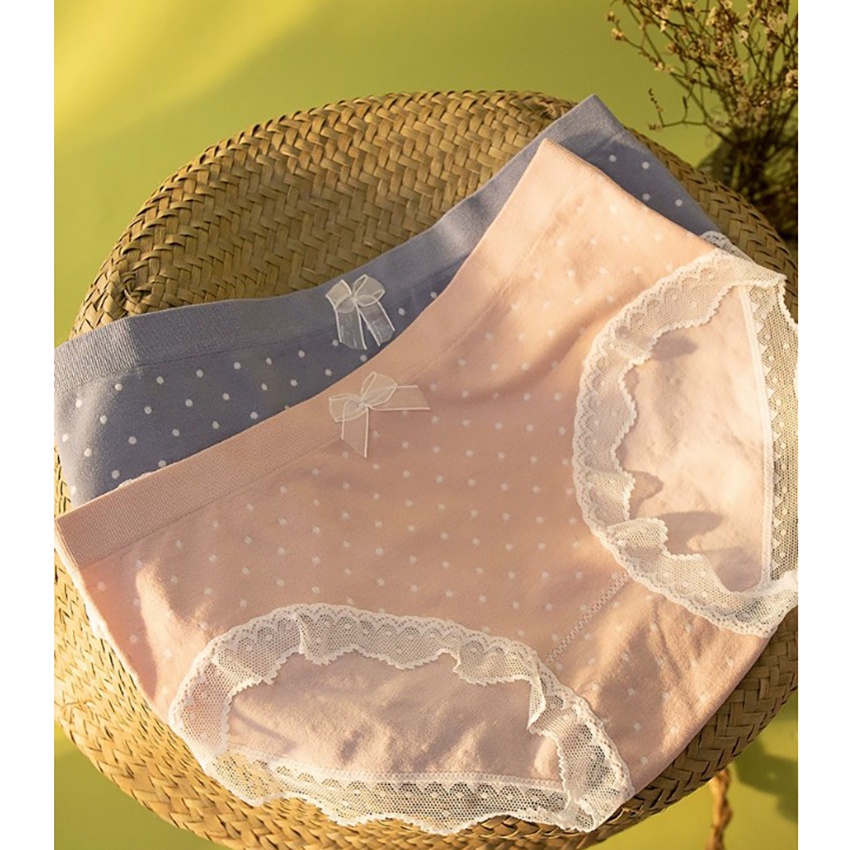 Quần lót nữ cotton MILLBALL họa tiết chấm bi co giãn 4 chiều