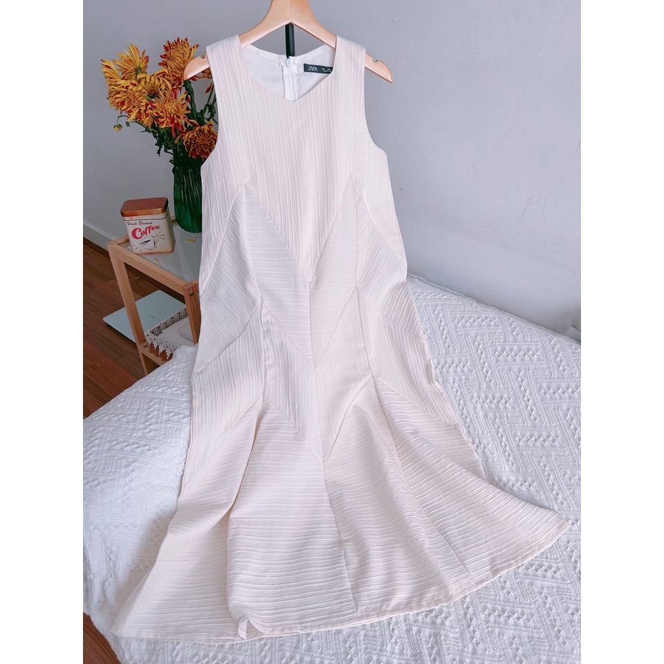 Đầm nữ, váy đuôi cá dáng maxi, váy dài chất xốp nhăn, thiết kế suông nhẹ họa tiết vân eo trẻ trung  7.Beautiful V138