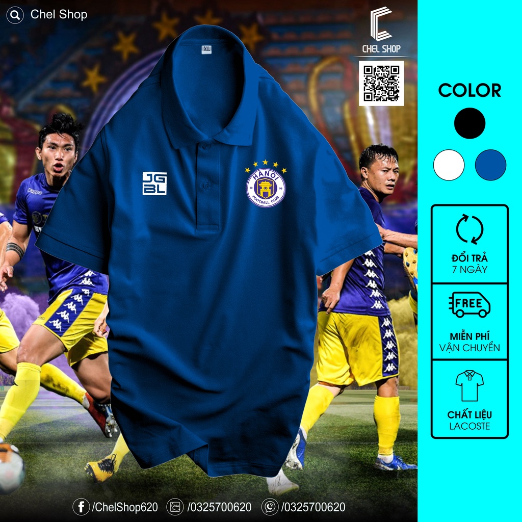 Áo polo cao cấp Hà Nội FC [ẢNH THẬT]