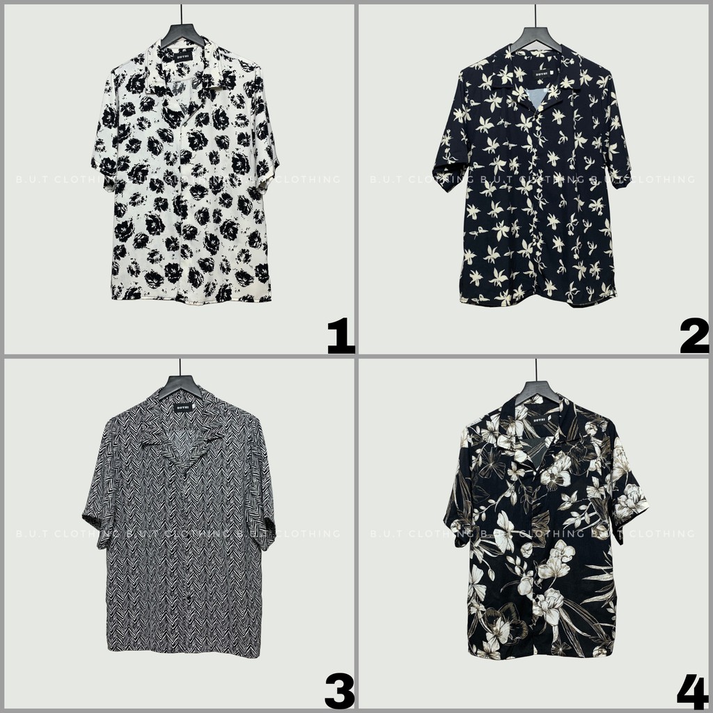 [ẢNH THẬT SHOP CHỤP] SƠ MI NGẮN TAY HOẠ TIẾT CHẤT LIỆU MỀM MỊN MÁT