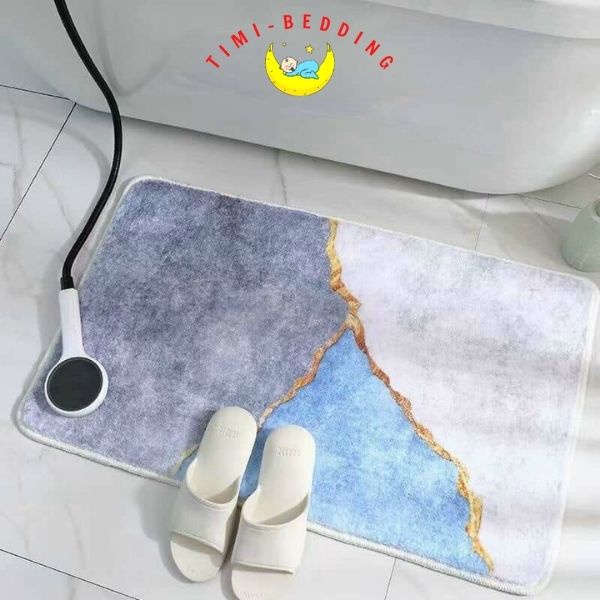 Thảm lau chân chống nước Vintage – Thảm chùi chân thấm nước mẫu mới, hiện đại - Timibedding
