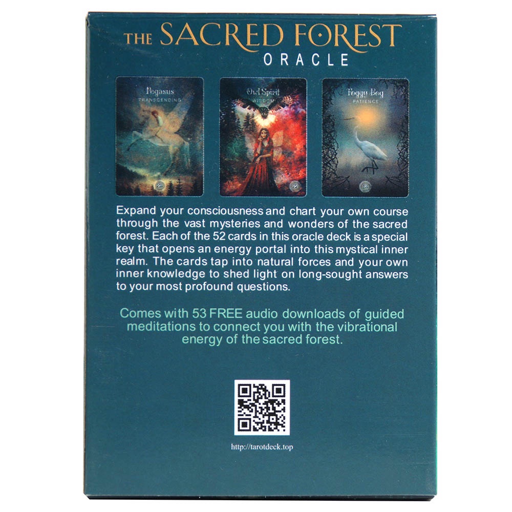 Bộ Bài The Sacred Forest Oracle 52 Lá Bài Tặng Đá Thanh Tẩy SB30