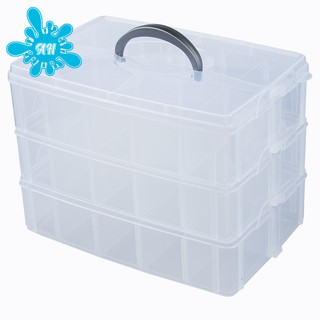 Hộp nhựa 3 tầng đựng đồ trang điểm