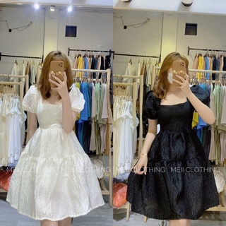 Váy xốp tay phồng hot