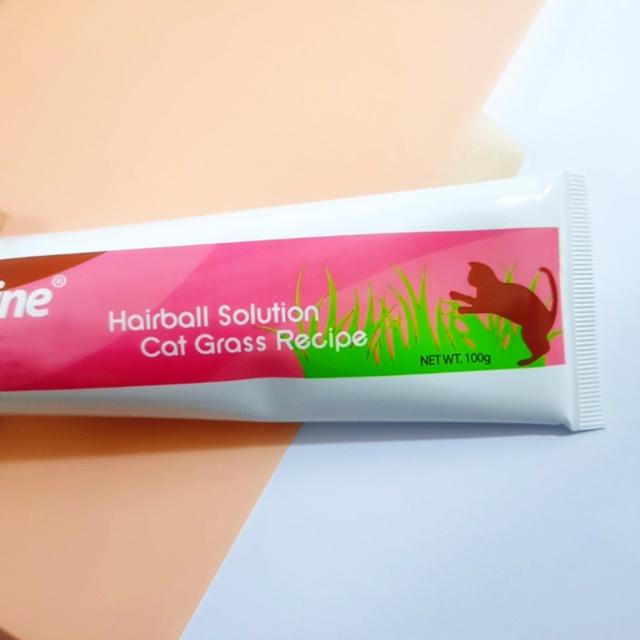 Hairball Solution BIOLINE 100g - Gel dinh dưỡng tiêu búi lông, giảm hôi miệng cho Mèo