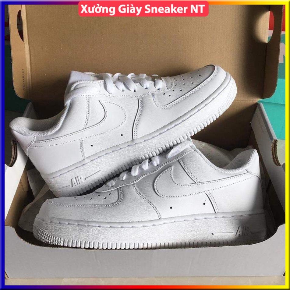 Giày thể thao AF1 trắng full , giày dép nam nữ sneaker air force 1 hot hit bản đẹp full box | BigBuy360 - bigbuy360.vn