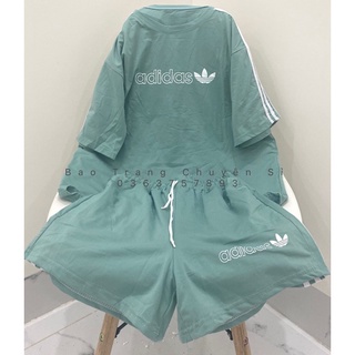 [VIDEO ẢNH THẬT] Set Bộ Thể Thao Áo Thun Tay Lỡ Quần Short