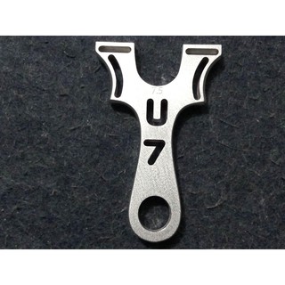 ná cao su u7 chạc 7.5 nhôm  +2 BỘ DÂY Topslingshot