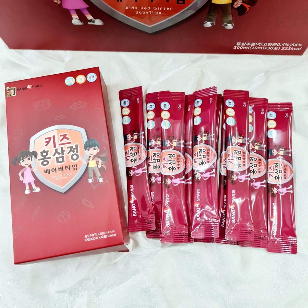 SangA Kids Red Ginsen BabyTime - Nước Hồng Sâm Cho Bé