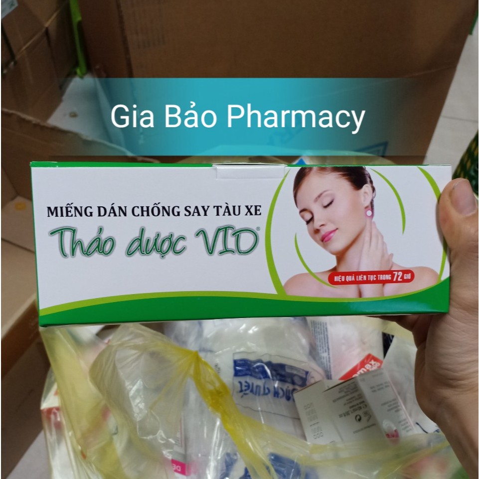 Miếng dán say tàu xe thảo dược VIO hộp to