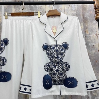 Đồ mặc nhà Pyjama lụa xước