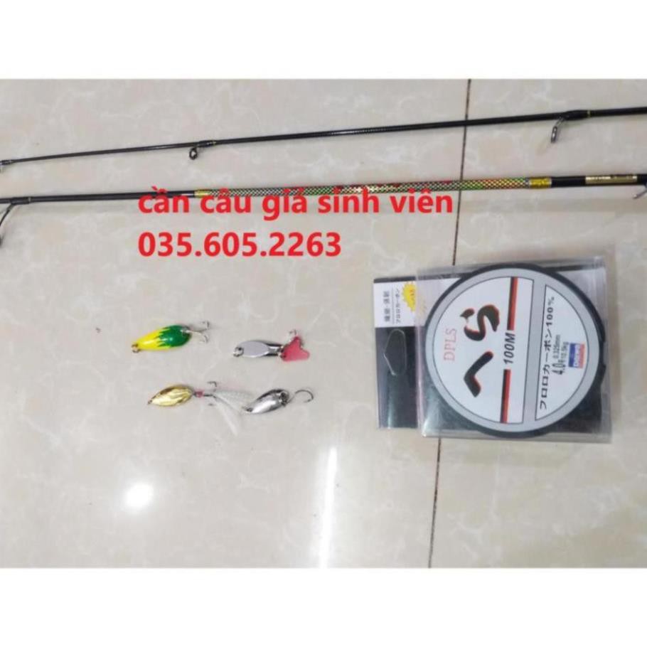 Bộ cần câu lure suối UL 1m68 chất lượng giá rẻ