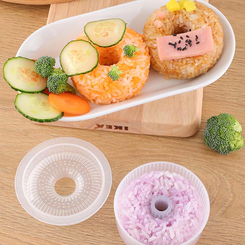 Khuôn làm cơm nắm bento dạng nhấn hình gấu trúc thỏ gấu hoạt hình dễ thương cho trẻ em