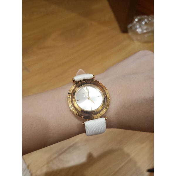 Đồng hồ dây da nữ Michael Kors mặt xoay