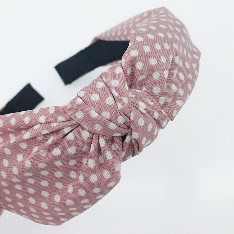 Băng đô bằng vải bản rộng họa tiết gợn sóng đơn giản phong cách Hàn Quốc cho trẻ em