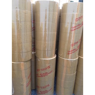 Băng keo đục siêu dính 200y ,1.6kg/cây 6 cuộn (50mic * 48mm * 200y, lỏi 5 mm)