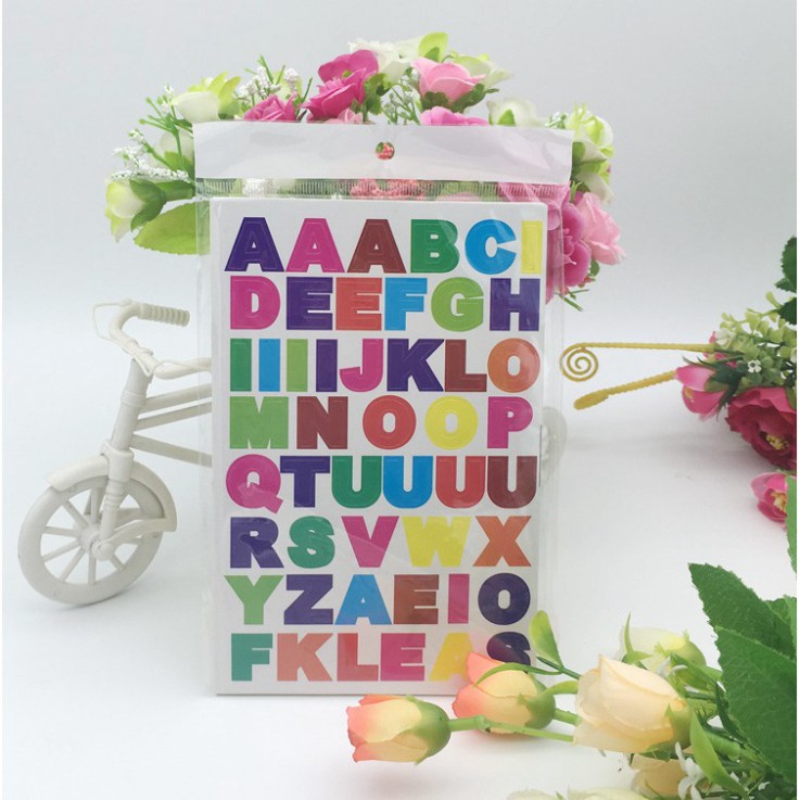 Sticker Dán Cho Bé Hình Ngộ Nghĩnh Mặt Cười Ngôi Sao Chữ Số Chữ Cái 16*10.5cm [10 Tờ] 058