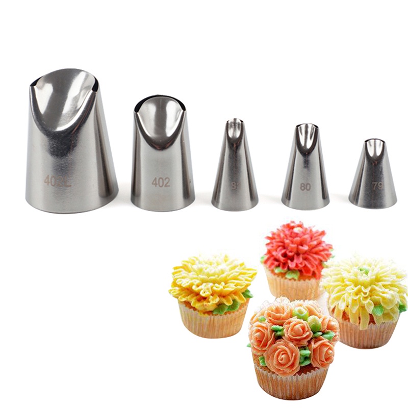 Bộ 5 Dụng Cụ Trang Trí Bánh Kem Bằng Thép Không Gỉ Yancrane3