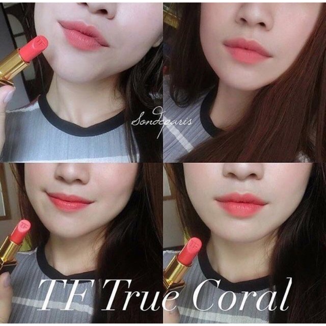 Son Tom Ford hồng cam True Coral