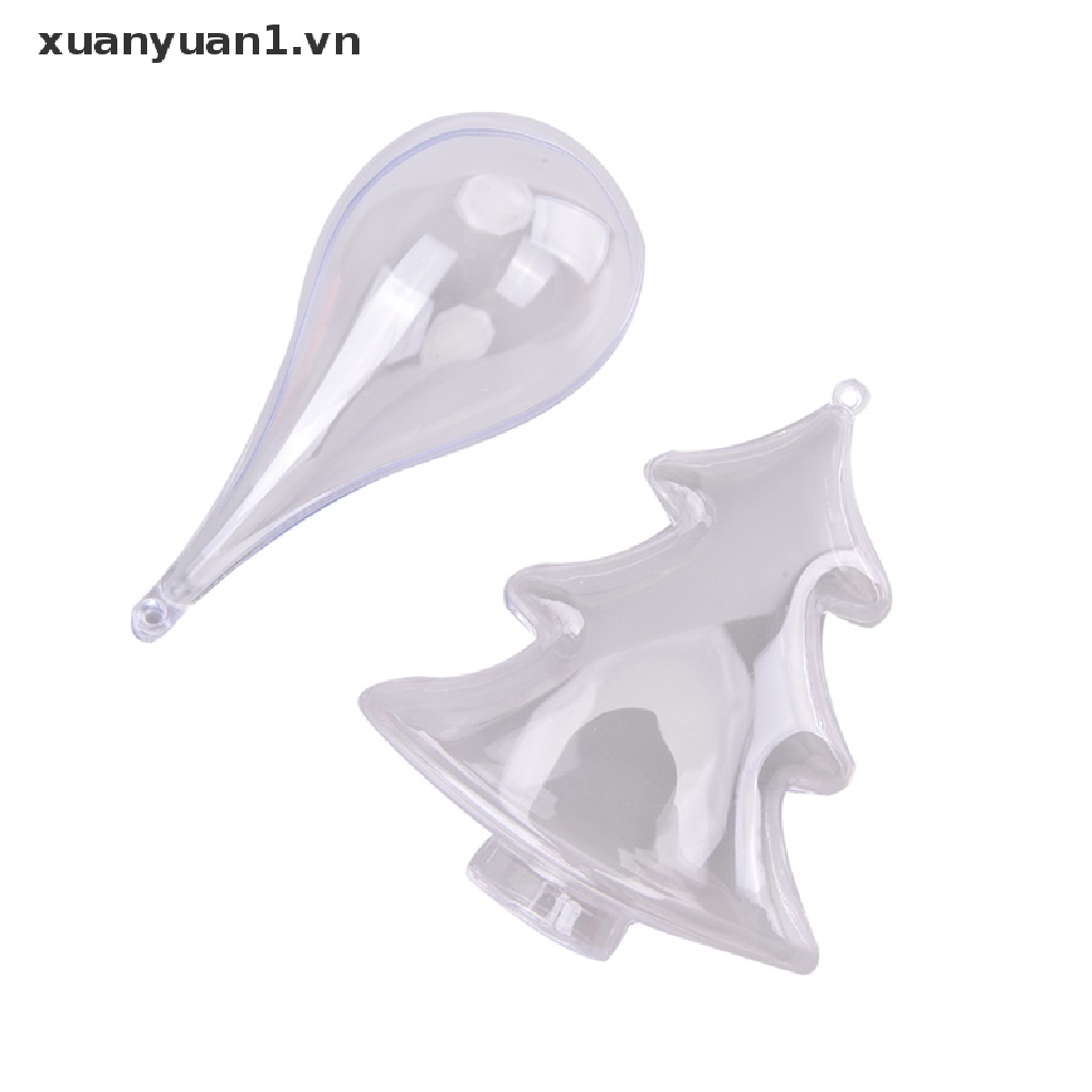 Quả Cầu Nhựa Trong Suốt Trang Trí Giáng Sinh