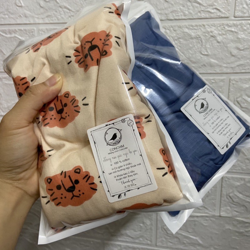 Túi ngủ mùa hè CONCHIM , vải cotton