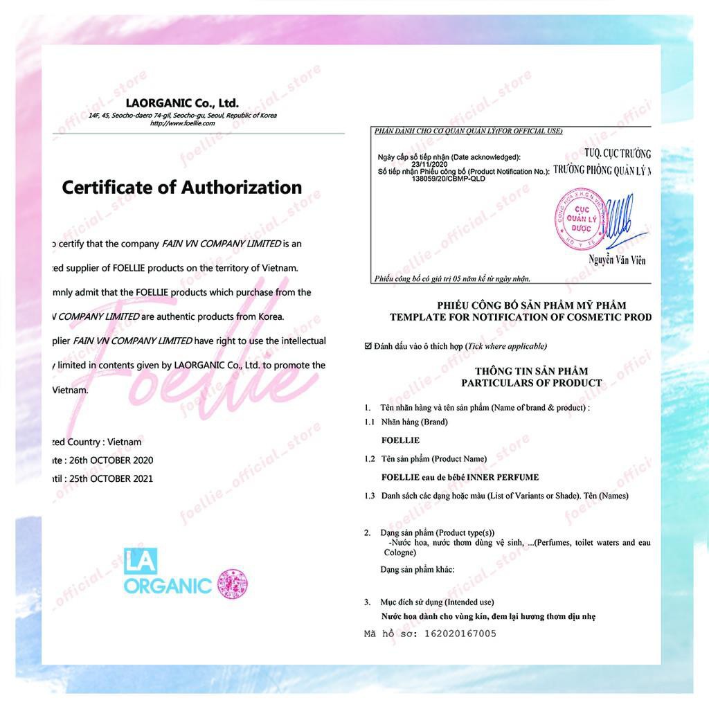 Nước Hoa Vùng Kín Foellie Eau De Bébé 5ml | BigBuy360 - bigbuy360.vn