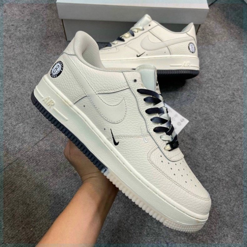 Giày Air Force 1 màu be sữa, AF1 âm dương hàng đẹp dành cho nam nữ dễ phối đồ siêu hot full box jinx.sneaker
