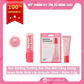 Son Dưỡng Môi Căng Mọng Unpa Bubi Bubi Lip Ampule 10ml Balm 3.8g