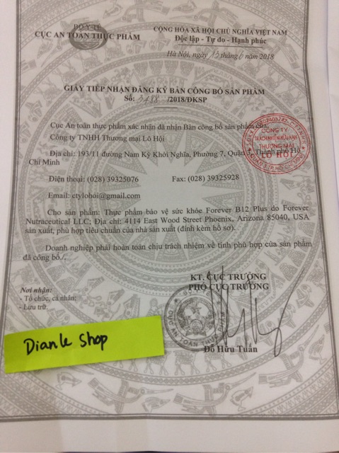 [FREE SHIP] Viên bổ sung sắt Forever B12 Plus cho mẹ bầu và người thiếu máu(188flp) | Thế Giới Skin Care