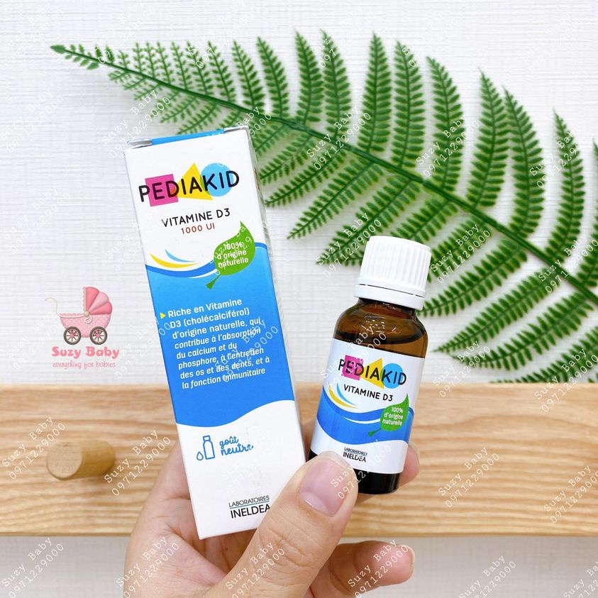Pediakid Vitamin D3 bổ sung Vitamin và khoáng chất cho trẻ nhỏ (Chai 20ml)