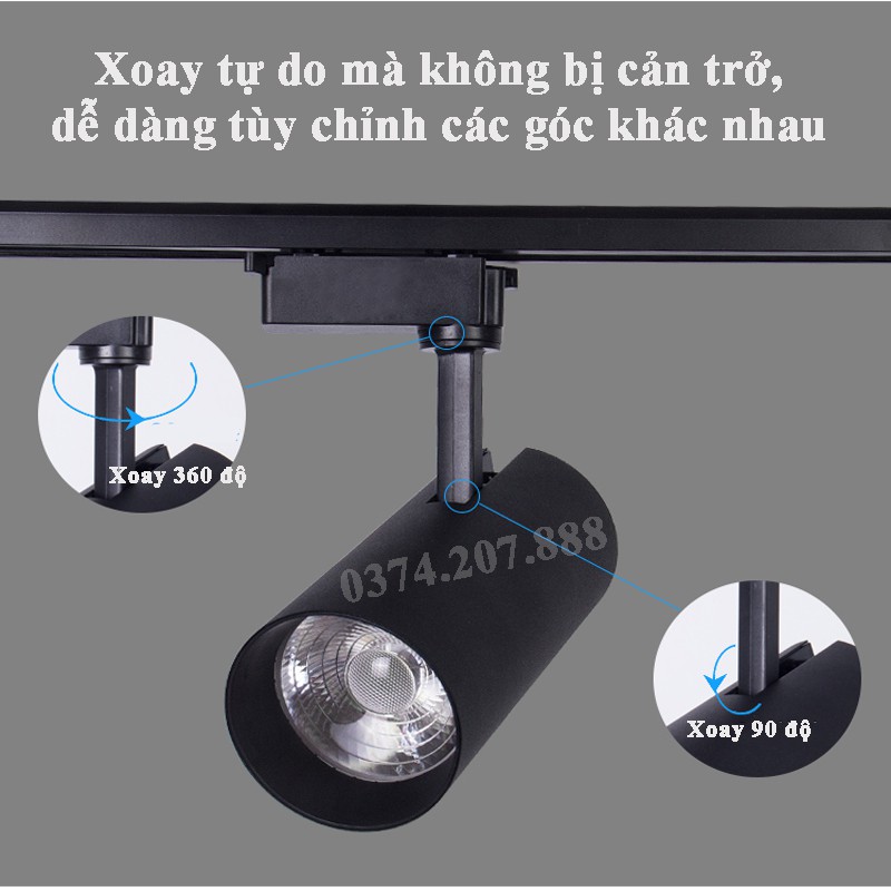 Đèn Rọi Ray COB 12W Siêu Sáng LUX Có 3 Màu Ánh Sáng ĐÈN THẮNG DUY