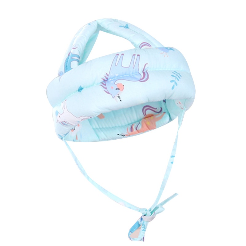 Mũ Bảo Hiểm Bảo Vệ Đầu Chống Va Chạm Bằng Vải Cotton Dành Cho Trẻ Sơ Sinh