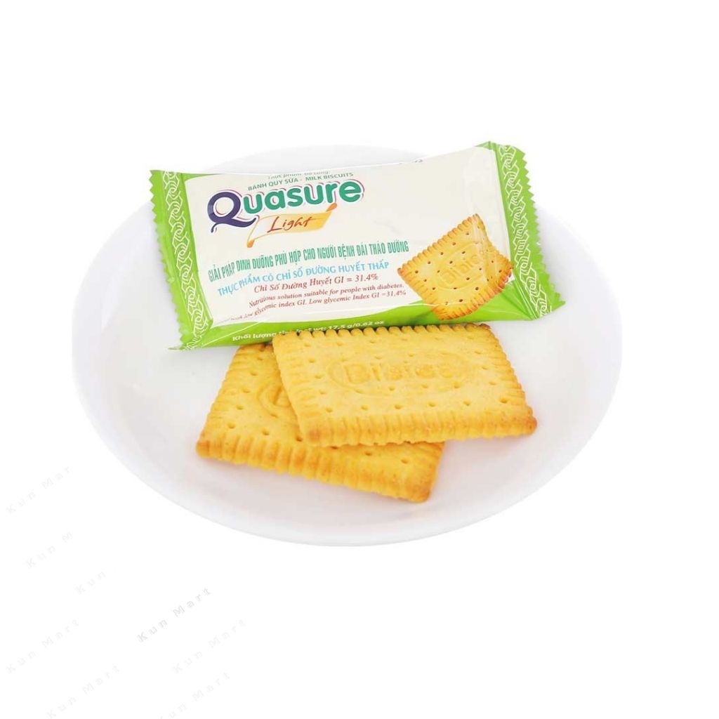 Bánh quy Quasure Light đủ vị thơm ngon hộp 140g (Dành cho người ăn kiêng, tiểu đường)