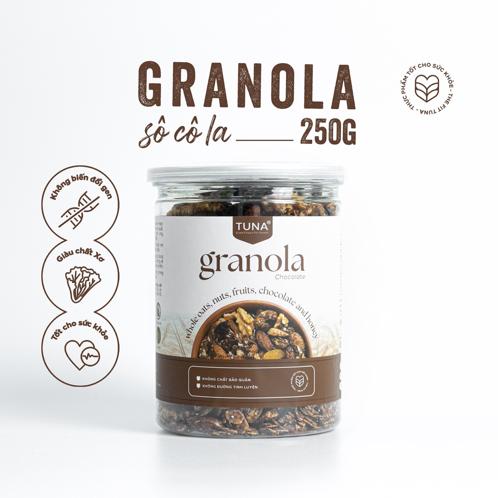 Granola - Ngũ cốc Ăn Kiêng Không Đường- Vị Cacao 250g