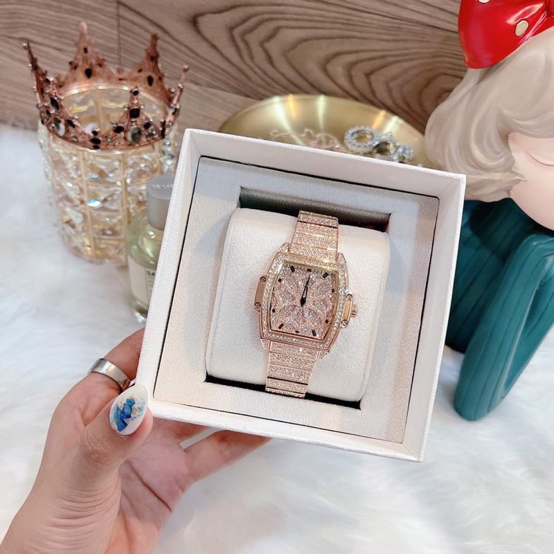 Đồng hồ nữ Davena mặt xoay siêu đẹp