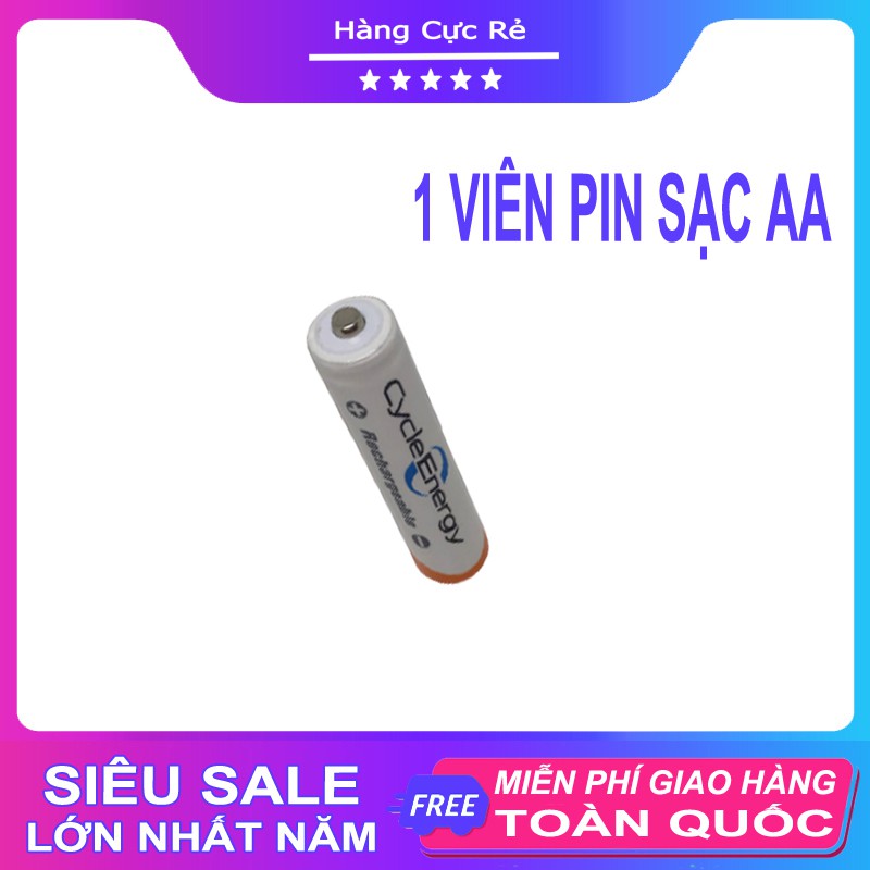 Pin sạc AA (2A) loại tốt Ni-MH 4600mAh 1.2V 🔋 Freeship 🔋 - Pin tiểu Cycle Energy Rechargeable (1 viên) - Shop Hàng Cực