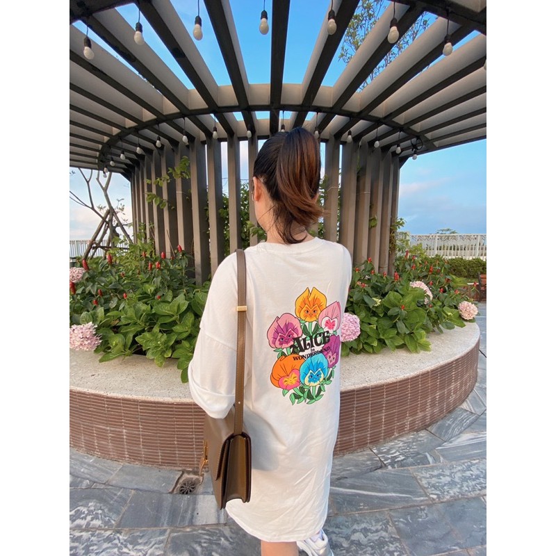 váy cotton trắng alice