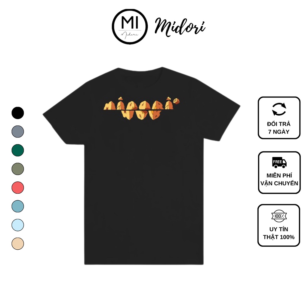 Áo thun unisex form rộng tay lỡ phông Nam Nữ Đá MDR Chính hãng Local Brand Mi Midori