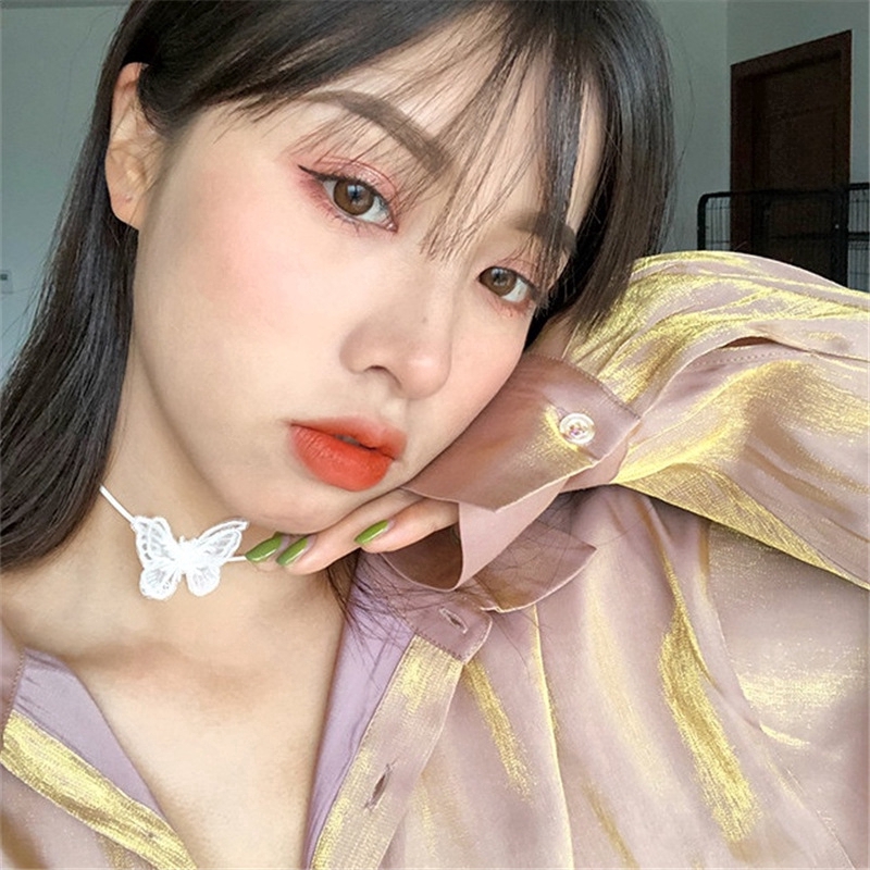 BUTTERFLY BUTTERFLY vòng cổ Mặt Bướm Đính Đá Sang Trọng Cho Nữ