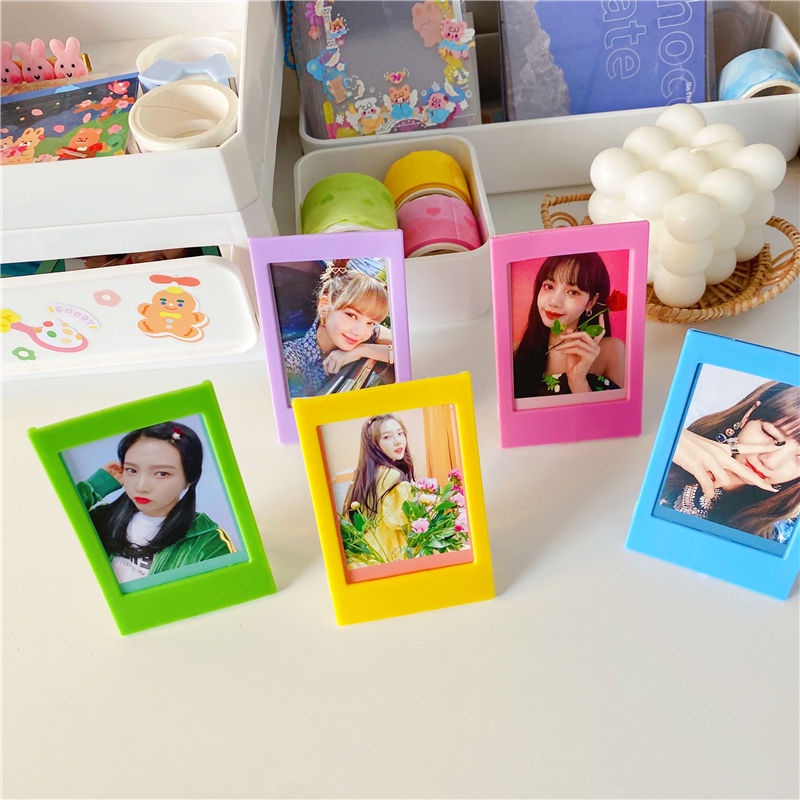 Khung ảnh bằng nhựa mini3 inch màu sắc xinh xắn