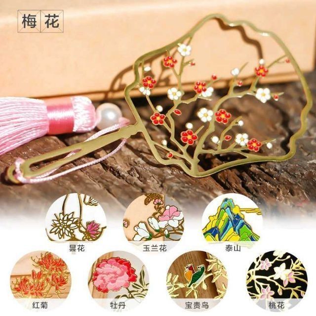 Bookmark hình quạt cổ trang
