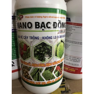 Dung dịch bảo vệ cây trồng không lo nấm khuẩn Nano Bạc Đồng 500ml nhãn mới M6