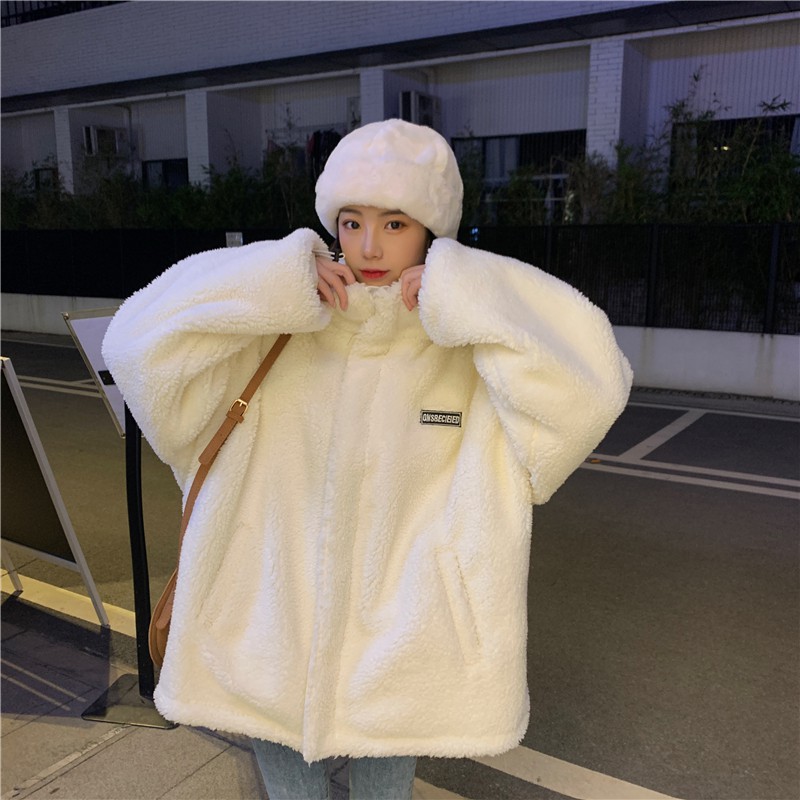 ÁO KHOÁC LÔNG LOGO CHỮ ULZZANG 4094