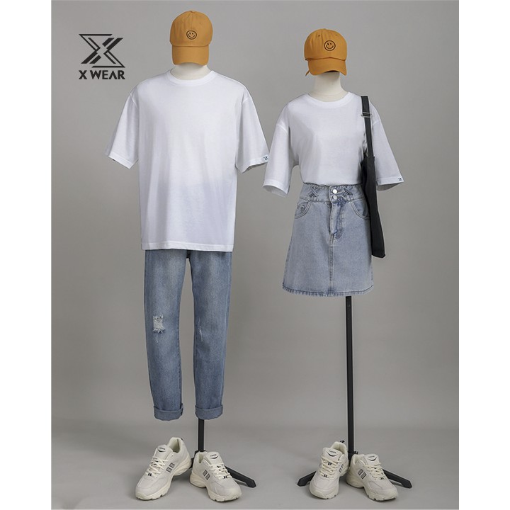 Áo thun unisex X WEAR tay lỡ chất liệu cotton thiết kế tee basic TBSA01 | BigBuy360 - bigbuy360.vn