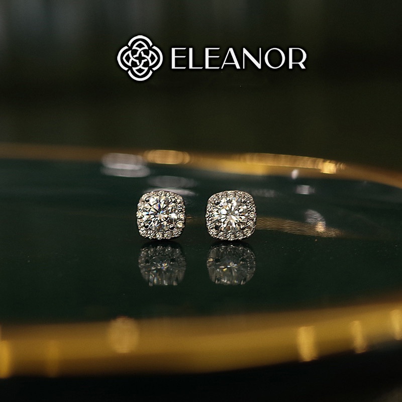 Bông tai nữ nụ đính đá Eleanor Accessories phong cách Hàn Quốc phụ kiện