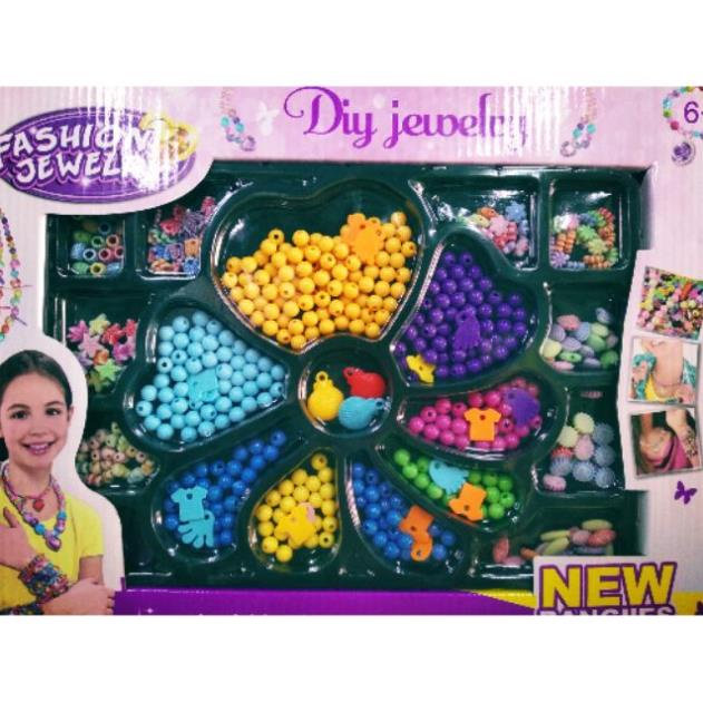 Đồ chơi HẠT CƯỜM XÂU VÒNG NHIỀU PHỤ KIỆN CHO BÉ GÁI