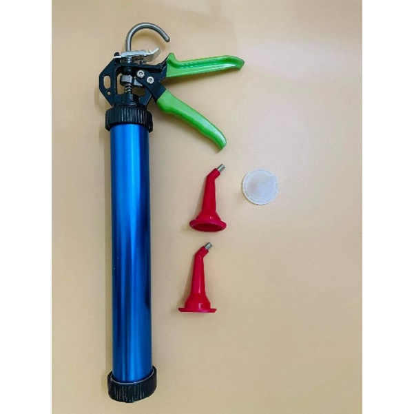 Súng Bắn Keo Xúc Xích Tự Ngắt Cao Cấp Nhất Tặng 3 Đầu Vòi Đi Keo