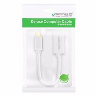 Cáp otg type c sang usb trắng bạc vỏ nhôm cao cấp ugreen 30645