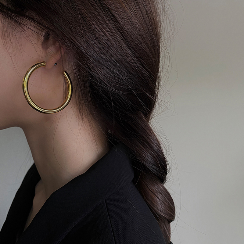 Vnox Gold Hoop Earring for Men Women