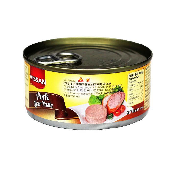 Combo 4 Pate Gan Heo Vissan 170g